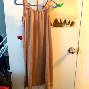 EUC silky belted midi dress
